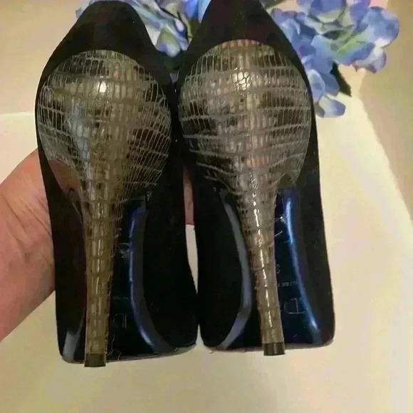 Dior Suede and alligator 5”Heels SIZE EU 38/USA 8 NO SCUFFS Pre-Owned - Picture 7 of 9